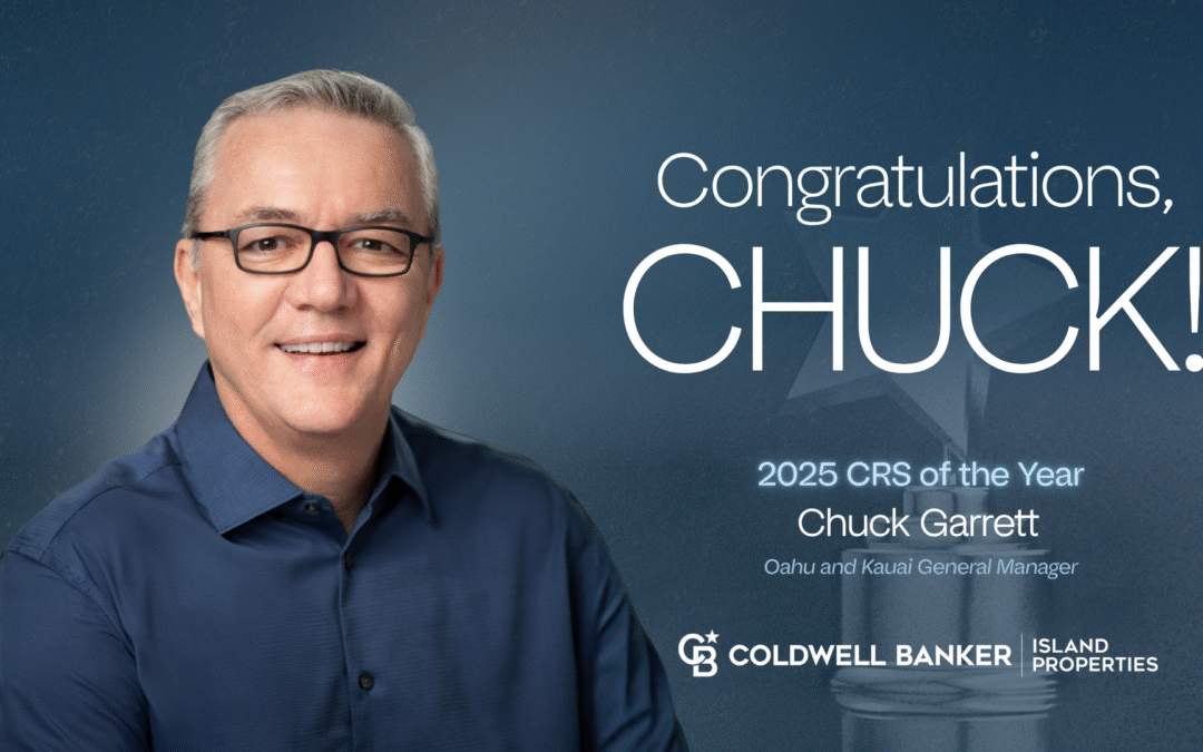 Chuck Garrett Named 2025 CRS of the Year by Hawai‘i REALTORS®